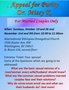 Flyer for Marriage Class 2014 Fall